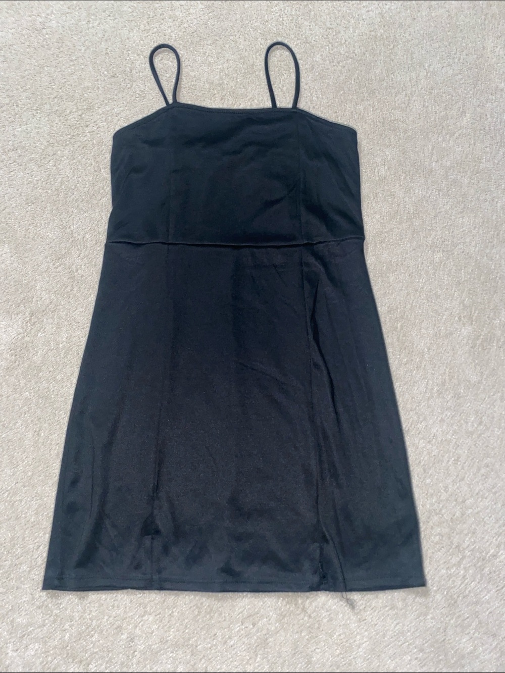 Classic Black Spaghetti Strap Dress